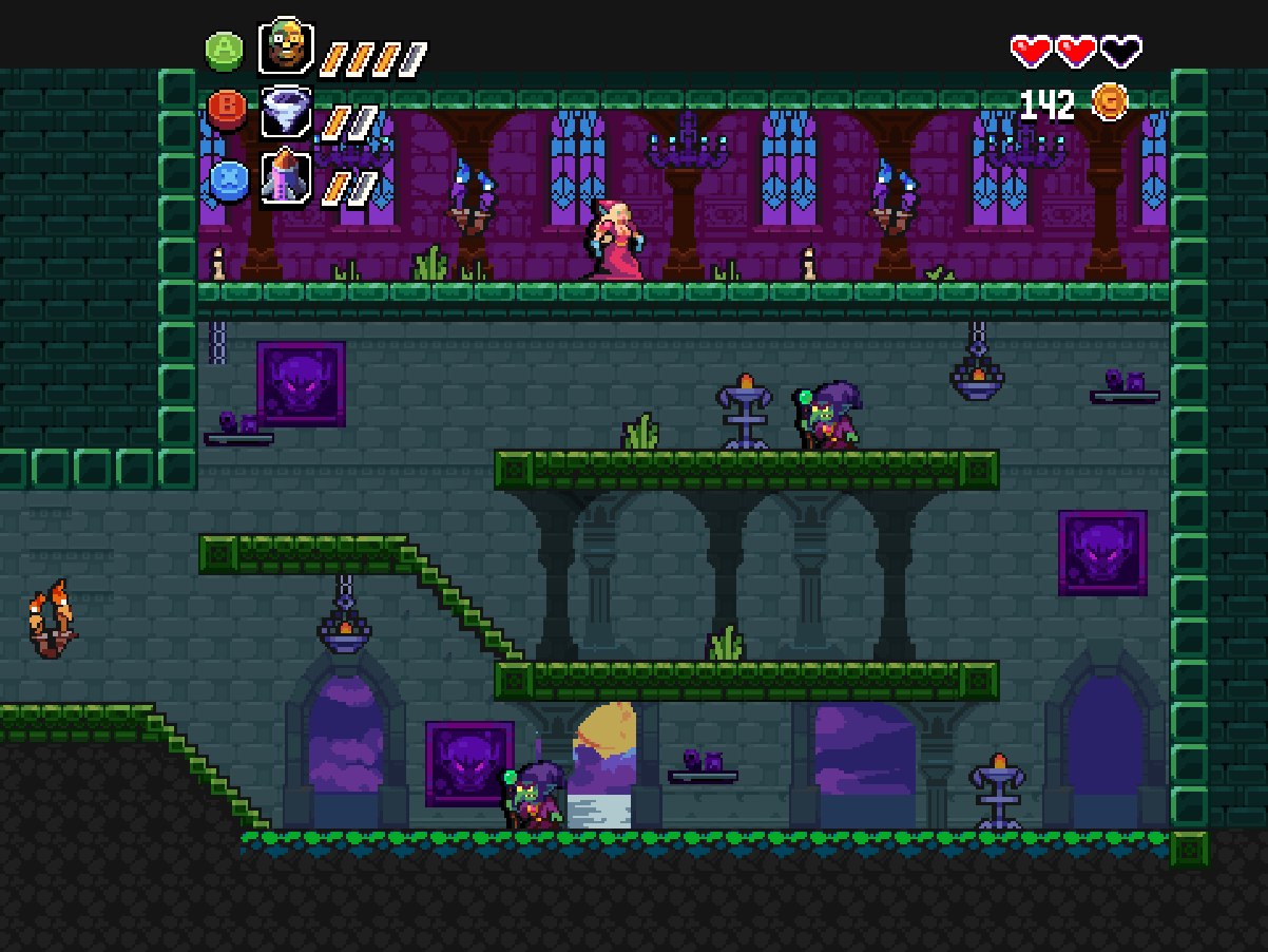 Pixel art project: Castle Environment Mockup