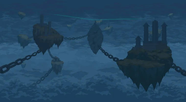 Sky fortress — Environments, pixel art by Kevin Medina