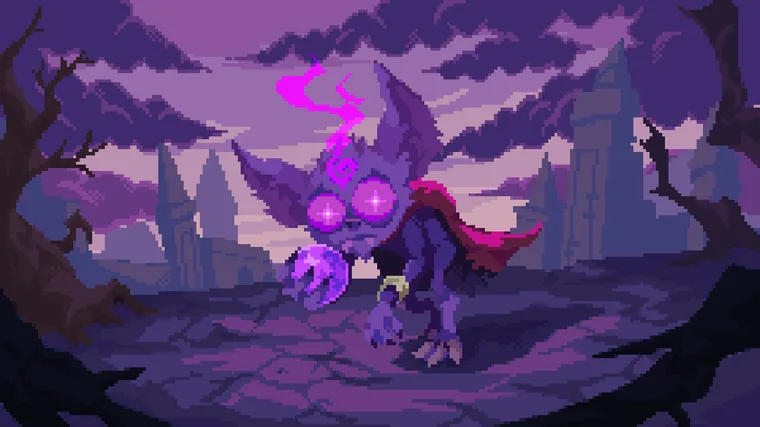 Painterly Gremlin — Illustration, pixel art by Kevin Medina