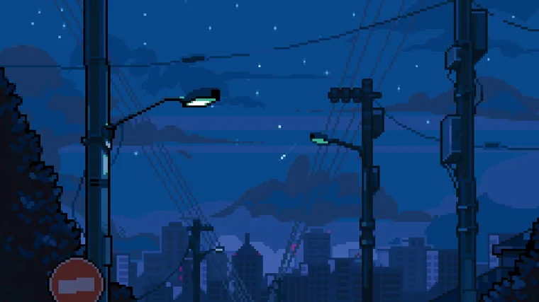 Stream identity — Starting soon screen — Illustration, pixel art by Kevin Medina