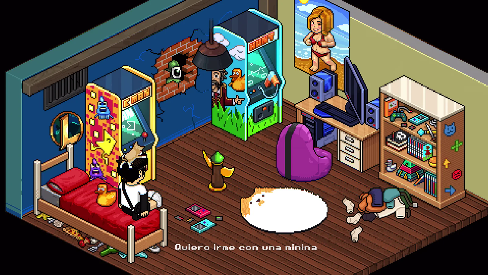 Minina — Carre & Spreen — Music video (1), pixel art by Kevin Medina