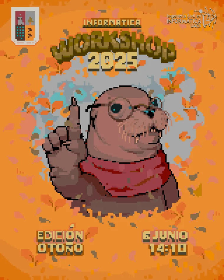 Workshop 2025 — autumn poster — Illustration, pixel art by Kevin Medina