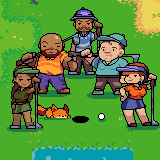 Tiny Golf — Game art · characters & tiles (1), pixel art by Kevin Medina